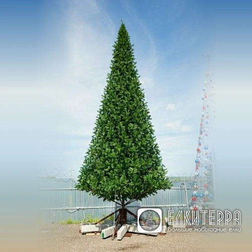 Альпийская искусственная уличная Елка, высота 3 метра, цвет зеленый